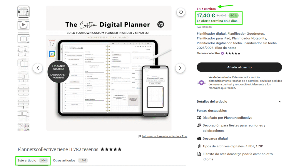 Infoproducto Digital Planner